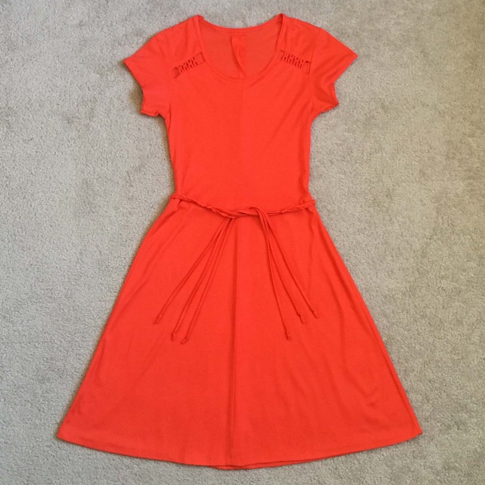 Vintage Orange Dress - Picture 5 of 5